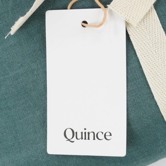 NWT Quince European Linen Duvet Cover Full/Queen - Ocean - Picture 6 of 9